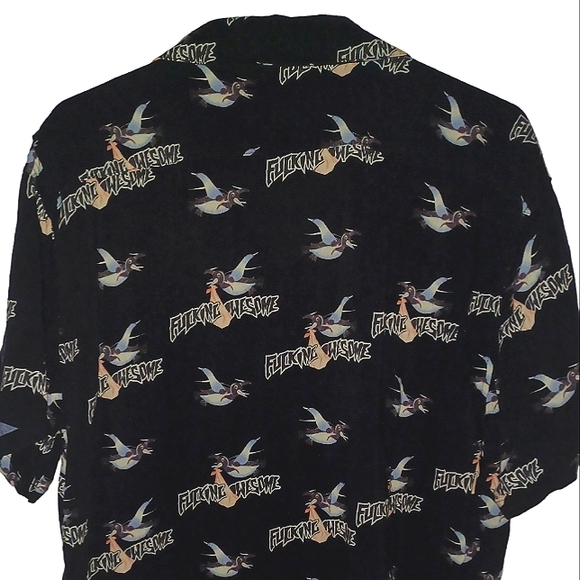 Fucking Awesome "Bird Bag Club 100% Viscose Rayon" button up - Picture 10 of 14